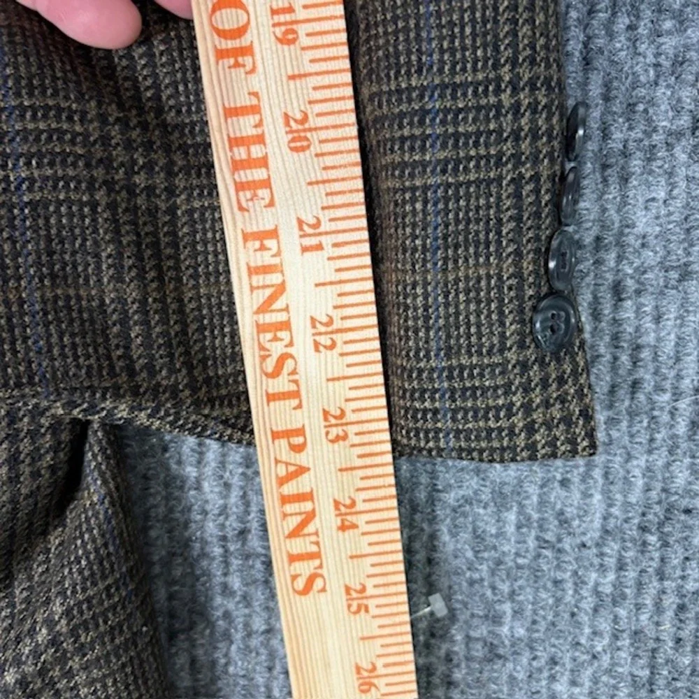 Bill Blass Black Label Parisian Men's Wool Plaid Blazer Jacket‎